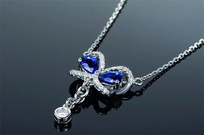 璀璨承诺 米莱珠宝白18K金0.65克拉求婚钻石项链鉴赏